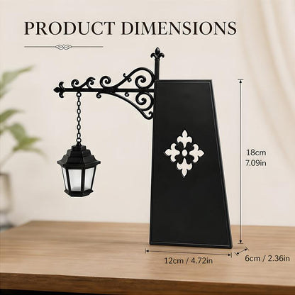 Vintage Hanging Bookshelf Lantern™ | Warm LED Book Nook Light